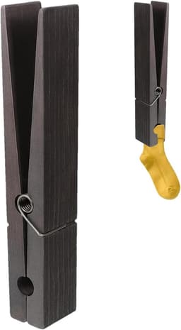 Grote Wasknijpers - Handdoekhouder Clips - Ruimte Besparen - Antislip Ontwerp - 30 cm - Zwart — thumbnail 1