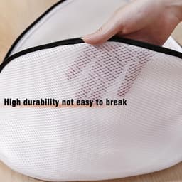 Dailygoods- Schoenwaszak Set van 3 - Herbruikbare Waszak - Geschikt voor Sportschoenen/Sokken - Versterkt Net - Afmetingen 45x30x30 cm - Duurzaam Polyester — thumbnail 4