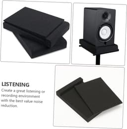 Luidspreker Isolatie Pads - Speaker Dempers - Studio Geluid - Vibratie Onderdrukking - 4 Stuks - Zwart — thumbnail 3
