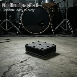 Studio Isolatiepads - Luidspreker Verhogers - Trillingsdemping Audio - Antislip Onderkant - 20 x 15 x 6 cm - Grijs — thumbnail 2