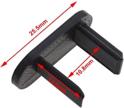 Dailygoods - Dailygoody - 8-delige set clips - Vervanging - Zwart - Achterste bagagerek clips - Perfecte pasvorm voor Ford Fiesta MK8 - Duurzaam kunststof — thumbnail 3