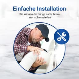 Afvoerslang Airco - Flexibele slang - Lucht afvoeren - Met slangklemmen - 5 meter - Wit — thumbnail 3