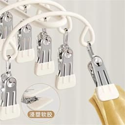Kledinghaken - Wasknijpers Clips - Sokken Organiseren - Winddicht Antislip - 3 Stuks 20 Clips - Blauw — thumbnail 5