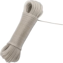 Wasknijperlijn Set - Waslijn Buiten - Kleding Drogen - Extra Sterk Staalkern - 2x 30 Meter - Transparant — thumbnail 4