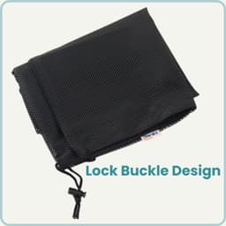 NORDIX Waszak Groot XL - 60x90CM - Waszakken - Laundry Bag - Wasnet - Waszakje - Treksysteem - Trekbandsluiting - Polyester - Schoenenzak - BLACK — thumbnail 4