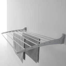2x Foxydry Fold 116 cm DOWN - wasdroogrek wandmontage clicksysteem - neerwaartse sluiting - 116 x 50 x 10 cm — thumbnail 3