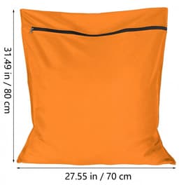 Waszak voor huisdieren - waszakje voor huisdieren - Grote waszakken voor huisdieren - voorkomt dat dierenhaar de wasmachine verstopt - voor honden , katten , paarden , konijnen - oranje kleur - 70*80 cm — thumbnail 5