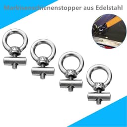 Allecto Plus - Voortentstopper van roestvrij staal 304 voor caravanluifels - 4 stuks met blokkeerkit — thumbnail 5