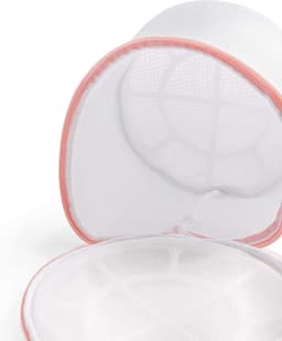 Set van 4 Wasnetten voor Beha's - Roze - 17 cm x 15 cm - Zacht Gevoerd met Ritssluiting - Voor Ondergoed en Lingerie — thumbnail 2