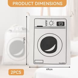 Trekkersluiting waszakken set van 2 - Ideaal voor kleding, wasgoed en organisatie — thumbnail 5