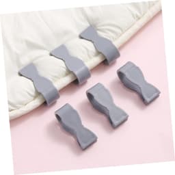3set Dekbedovertrek Clips Antislip Comforter Bevestiging Veilig Zonder Spijkers Voor Duvet Bedlinnen Grijs Roze Blauw — thumbnail 2