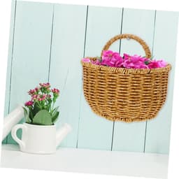 1set Handgeweven Wandopbergmanden Voor Groenten Fruit Decoratieve Opbergoplossing Voor Uien Knoflook Aardappelen Voor Keuken Interieurdecoratie — thumbnail 5