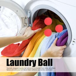 Wasbal, Wasmachine Wasbal, Wasmachineballen, Wasmachinebal, 6 stuks Wasbal Niet giftig PVC Veilig Herbruikbare huishoudelijke benodigdheden voor wasmachine Wasmachine(Groente) — thumbnail 2