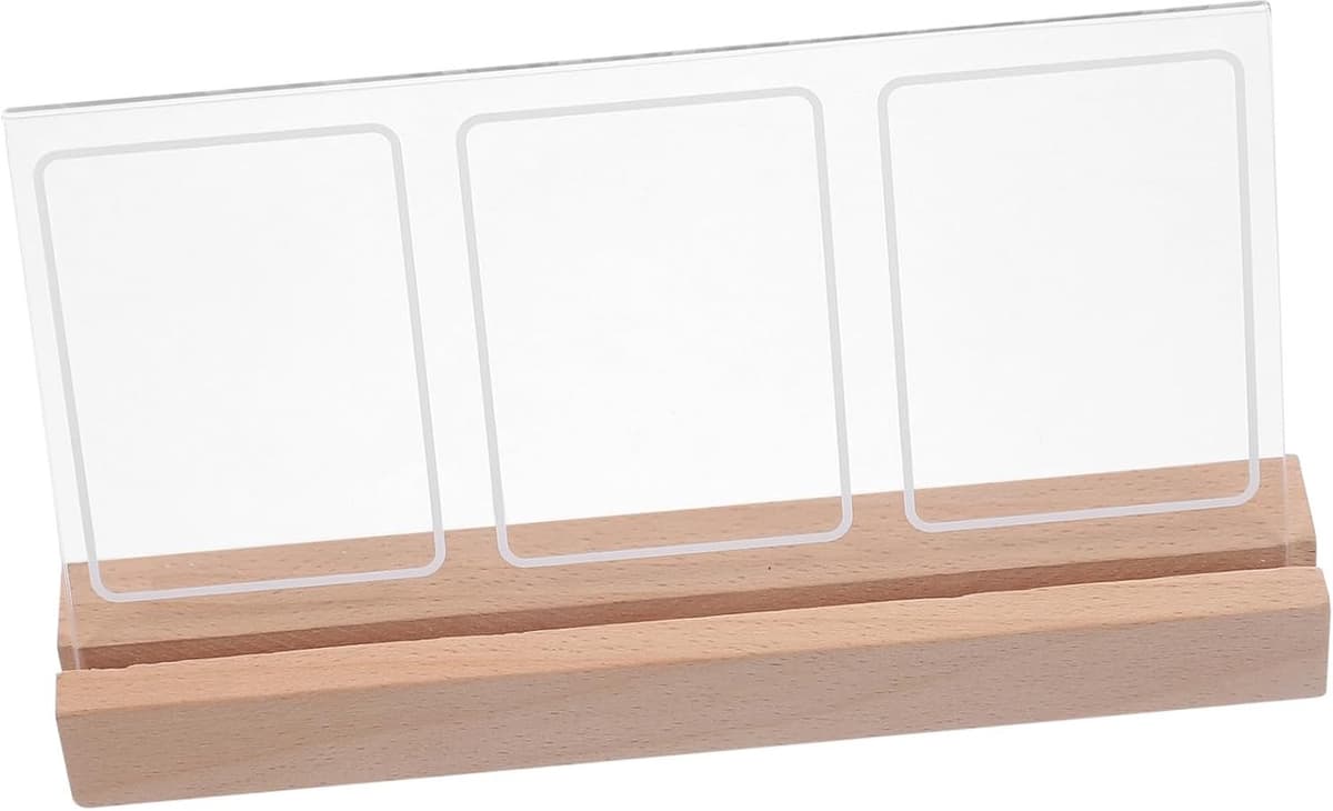 1set Transparant Foto Display Frame Minimalistisch Tafelframe Voor Thuis Kantoor Weergeven Van Herinneringen Decoratie — afbeelding 1