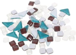 1set Mosaic Tegels Van Gekleurde Gebroken Glasstukken Voor Creatieve Decoratie Voor Thuis Kantoor Kerk Kunstprojecten — thumbnail 1