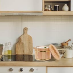 1set Houten Stoommandje Voor Rijst Verstelbare Keukenopslag Inclusief Deksel Voor Sushi Soepen Duurzaam Praktisch Keukengerei — thumbnail 3