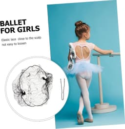 1set Elegant Haarnet Voor Vrouwen Verstelbare Bun Cover -vormige Clips Voor Professionele Kapsels Ballet Haarnetten Clips Voor Diverse Gelegenheden — thumbnail 3