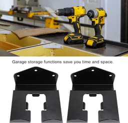 2-set grastrimmerhanger Staal Zwart rubber verpakt Waterbestendig Zwaar uitgevoerd onkruidverdelger Stevige muurbevestiging Garage Tuingereedschap Opbergorganisator — thumbnail 3
