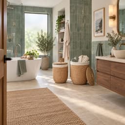 Ronde wasmand met deksel – zeegras – set van 2 – 48 en 70 l – naturel — thumbnail 4