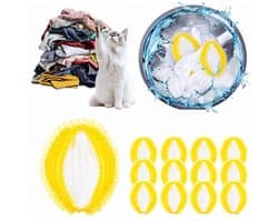 12x Witte Wasballen - Effectief Pluisjes en Huisdierhaar Verwijderen