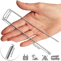 COM-FOUR® 25x grondankers van gecoat staal, robuuste grondpennen - ShopVlot — thumbnail 2