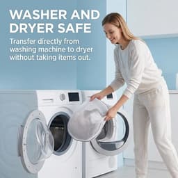 Wasnet voor de wasmachine, 4 stuks, 18 x 19 cm, waszak voor ondergoed en bh's, fijnwaszak, kleine wasnetten voor delicate kleding — thumbnail 5