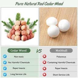 Cederhouten mottenballen - 40 stuks voor effectieve mottenbestrijding en geurabsorptie — thumbnail 5