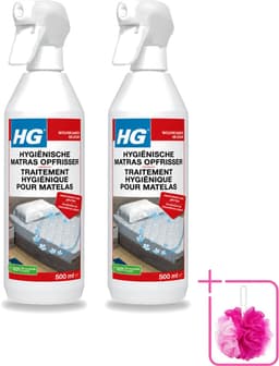 2 x HG - Hygiënische Matras Opfrisser - Werkt Na 30 Minuten - Neutraliseert Nare Geurtjes - 500 ml - Bulkverpakking - Matrasopfrisser - Douchemop - Hygiëne — thumbnail 1