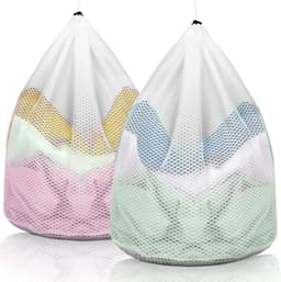 Set van 2 Waszakken 40x50cm - Mesh Net met Trekkoord — thumbnail 1