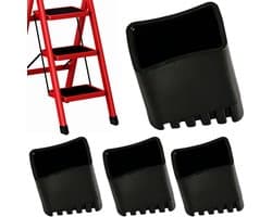 Laddervoetjes 20 x 30 mm - rubberen voetjes - antislip - slijtvaste bescherming voor ladders - Luxento