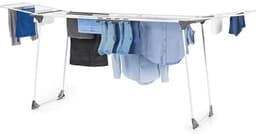 Ruimtebesparend XXL-vleugeldroogrek met wielen - Tot 260 cm - 25 meter drooglengte - Voor 2-3 wasbeurten — thumbnail 1