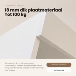 Dastium Home - Dubbele Wasmachinekast - Wasmachine Ombouw - Wasmachine Verhoger met Lade - Wasmachineverhoger met Kastjes - Wasmachine Sokkel Wit — thumbnail 3