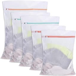 Set van 5 Wasnetten voor de Wasmachine in Diverse Maten 30x40, 40x50 en 50x60 cm voor Bescherming van Kleding — thumbnail 1
