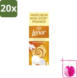 20 x Lenor – Geurbooster – Amber & Orchidee – 12 Wasbeurten – 155 g - Bulkverpakking - Geurparels - Douchemop - Wasgeur — thumbnail 1
