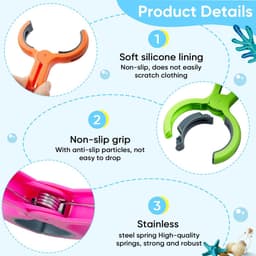 Grote Winddichte Handdoekclips - 8 stuks - Voor Strandbedden, Ligbedden, Badhanddoeken, Kleding en Eettafels — thumbnail 2