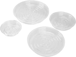 Set van 20 Schotels voor Planten - 15,2 Cm, 20,3 Cm, 25,4, 30,5 - Transparant Plastic voor Interieur en Buitenkant — thumbnail 4