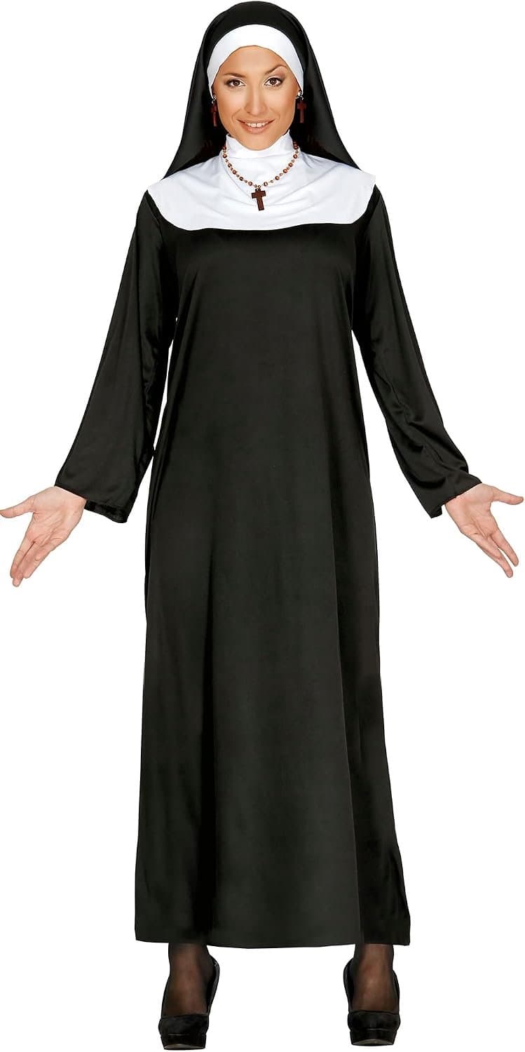 Kostuums | Vrome Non | Vrouw | Maat 38-40 | Carnaval kostuum | Verkleedkleding — afbeelding 1