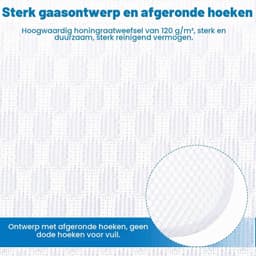 Duurzame 3-delige honingraat mesh zakken voor delicate was, herbruikbaar 12"x16 — thumbnail 2