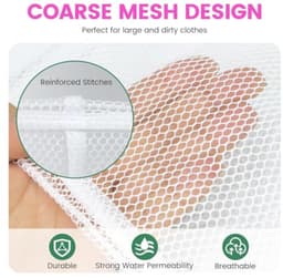 Waszakken Set van 4 - Grote 60 x 90 cm voor Delicate Kleding — thumbnail 4