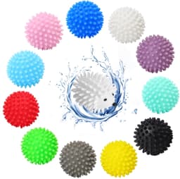 12 stuks Drogerballen - Voor Wasdroger en Wasmachine - Diverse Kleuren — thumbnail 1