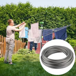 36 m Roestvrijstalen Staalkabel 2 mm met Aluminium Hulzen — thumbnail 2