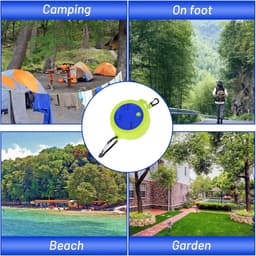 Waslijn, uittrekbaar campingaccessoires, 10 m waslijn, draagbaar reizen, badkamer, wasruimte — thumbnail 5