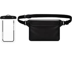 2 x waterdichte tas, waterdichte tas en waterdichte telefoontas, waterdichte heuptas, universeel voor watersport, strand, zwemmen, boottochten, kajakken, surfen enz