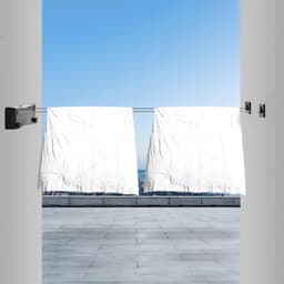 Verstelbare Waslijn voor Binnen en Buiten - Dubbele Touw van 5,2 Meter - Stevige Wandmontage voor Efficiënt Droogproces — thumbnail 4