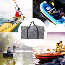 Zo groot opvouwbare opbergtas Draagtas, multifunctionele Duffeltas voor kajak/boot/kanoën zee/vissen/raften/zwemmen/camping (grijs) — thumbnail 1