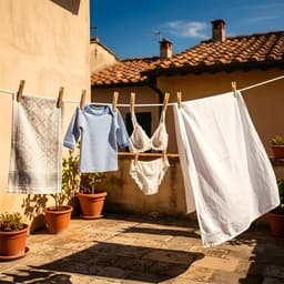 Waslijn, 10 m, 3 mm, robuust, voor buiten, vervormt niet, waterdicht, ideaal voor het ophangen van kleding, camping en thuis — thumbnail 4