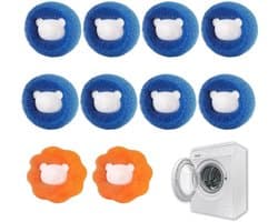 Set van 10 Herbruikbare Pluisvangers voor de Wasmachine
