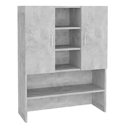 Wasmachine kast 70.5x25.5x90 cm - Beton grijs — thumbnail 1