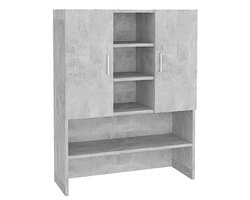 Wasmachine kast 70.5x25.5x90 cm - Beton grijs
