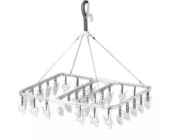 ProPlus Droogcarrousel – Aluminium – Inklapbaar – 32 Knijpers – Compact
